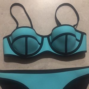 Blue Bathing Suit - Two Piece Set